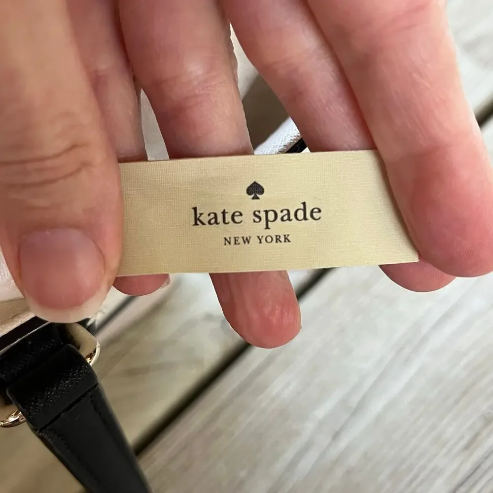 Kate Spade Laurel Way Medium Dally Tote Bag Saffiano Leather Cream Colorblock